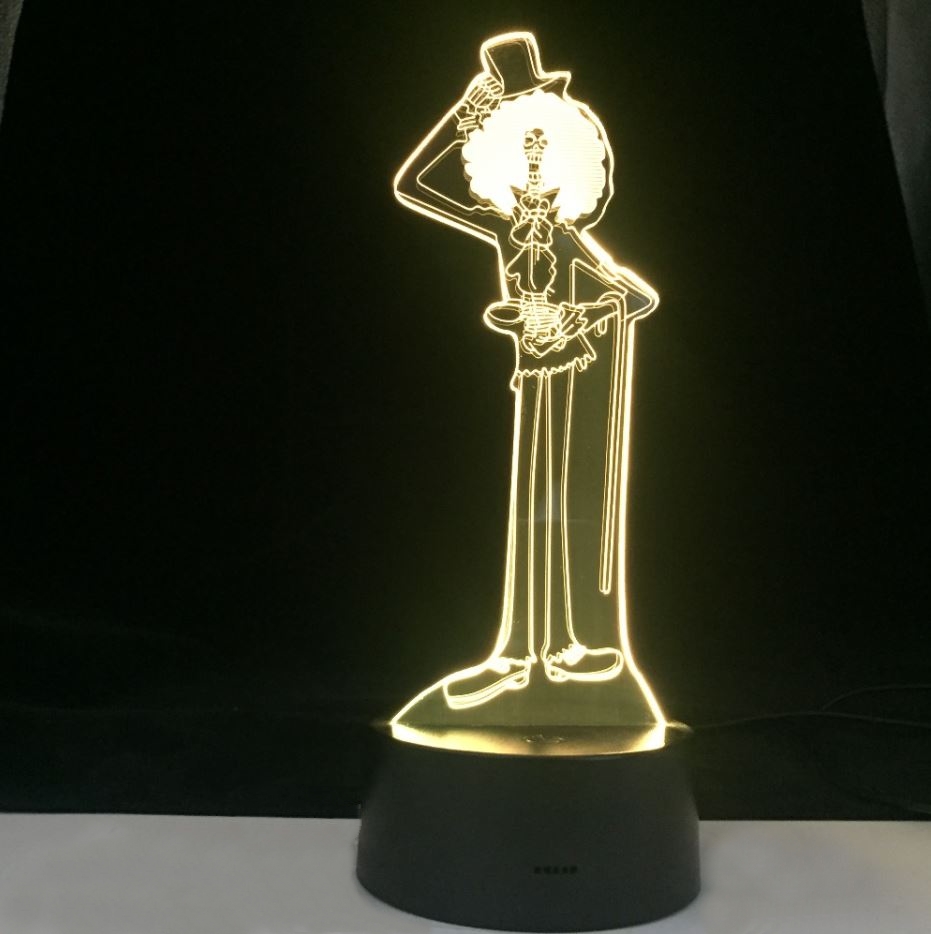 lampe 3d one piece brook jaune