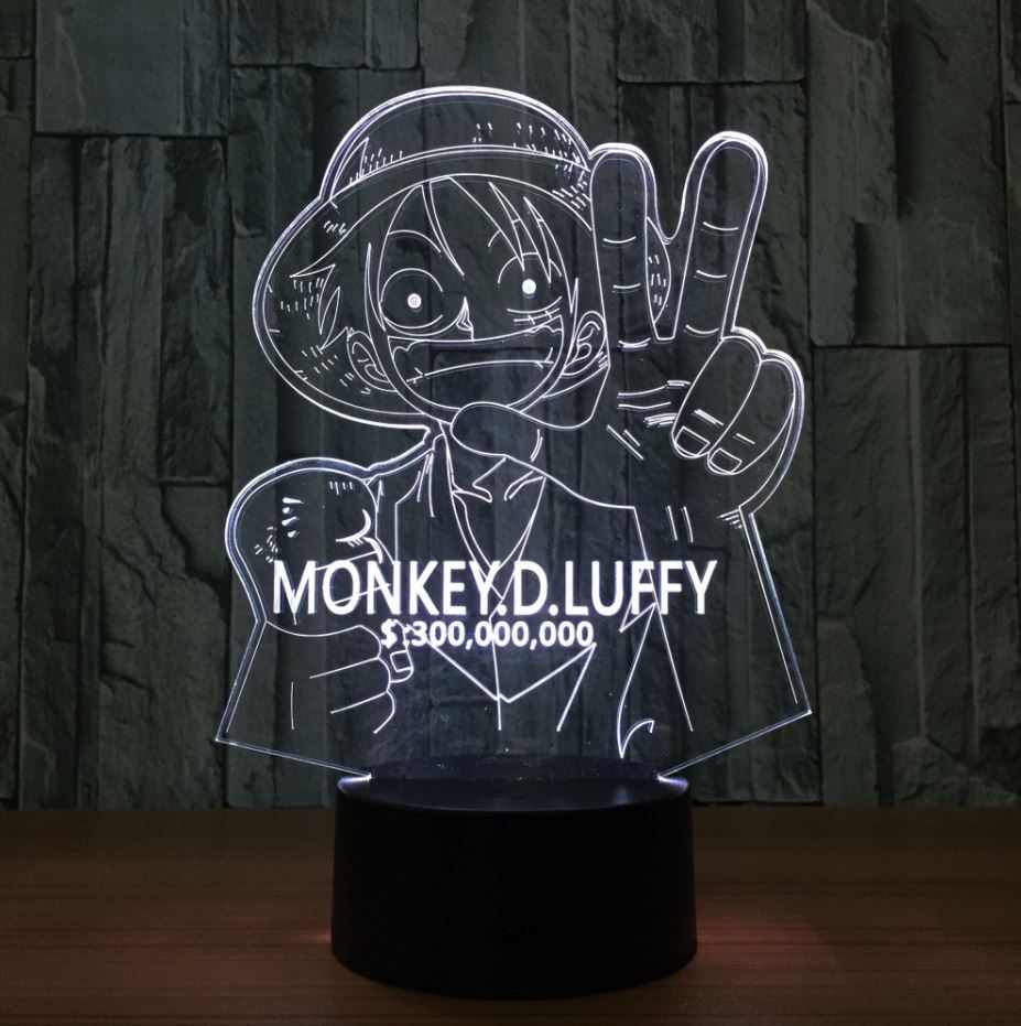 Lampe 3D One Piece Luffy Prime