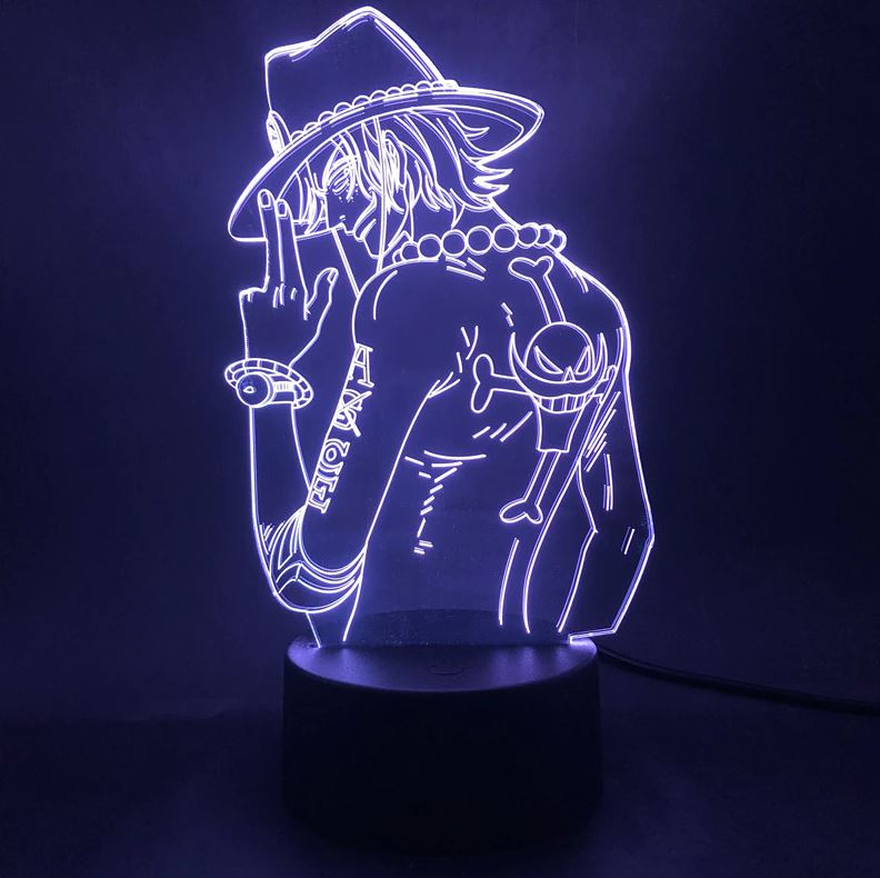 Lampe 3D One Piece Ace