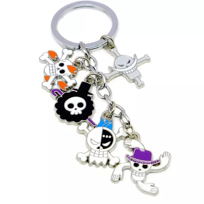 porte cles one piece five jolly roger 3