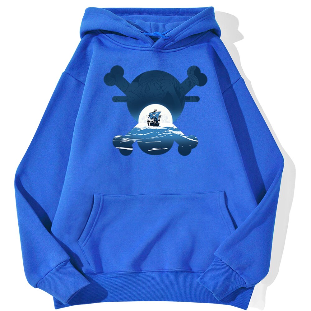 sweatshirt hoodie one piece skull merry bleu