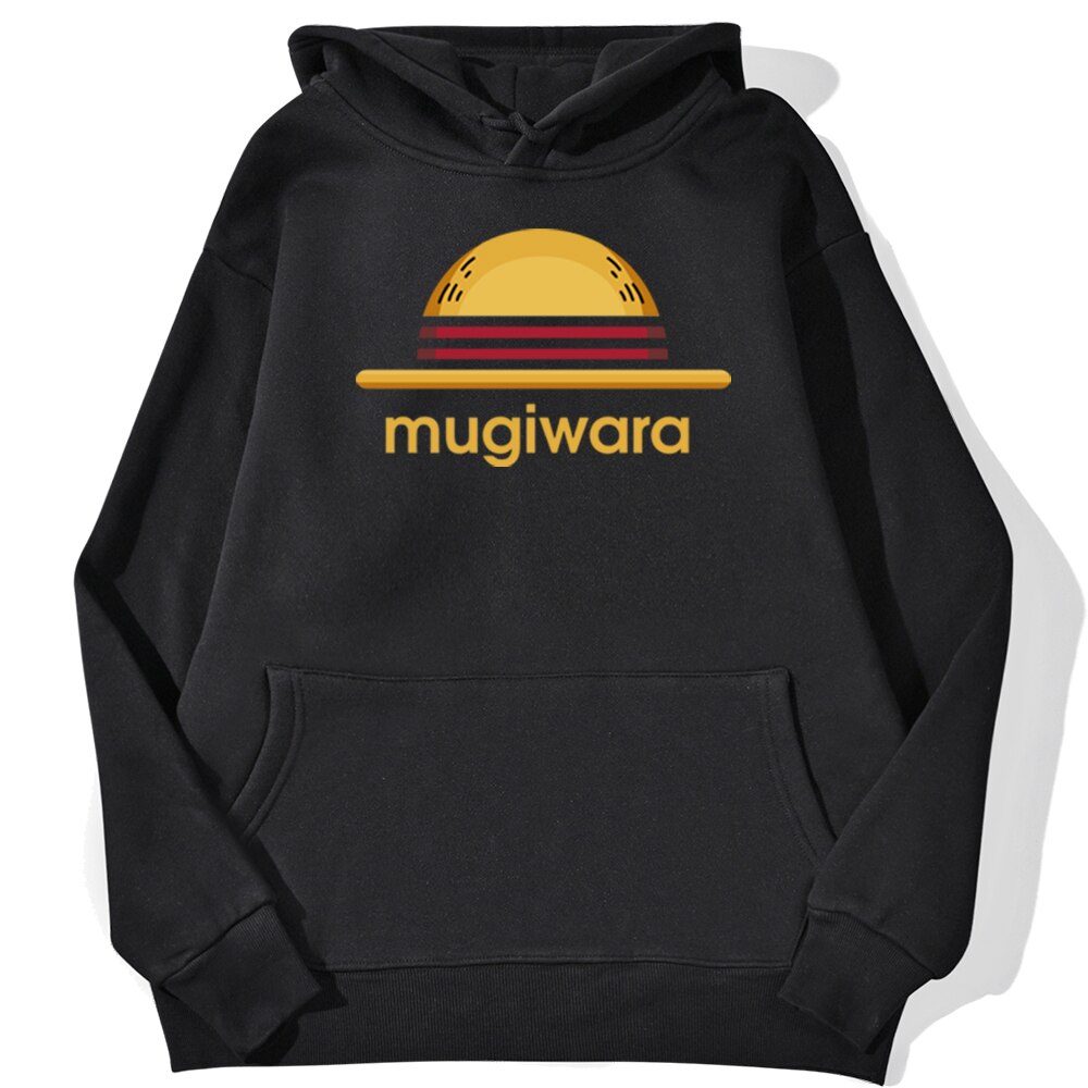 sweatshirt hoodie one piece mugiwara strawhat noir