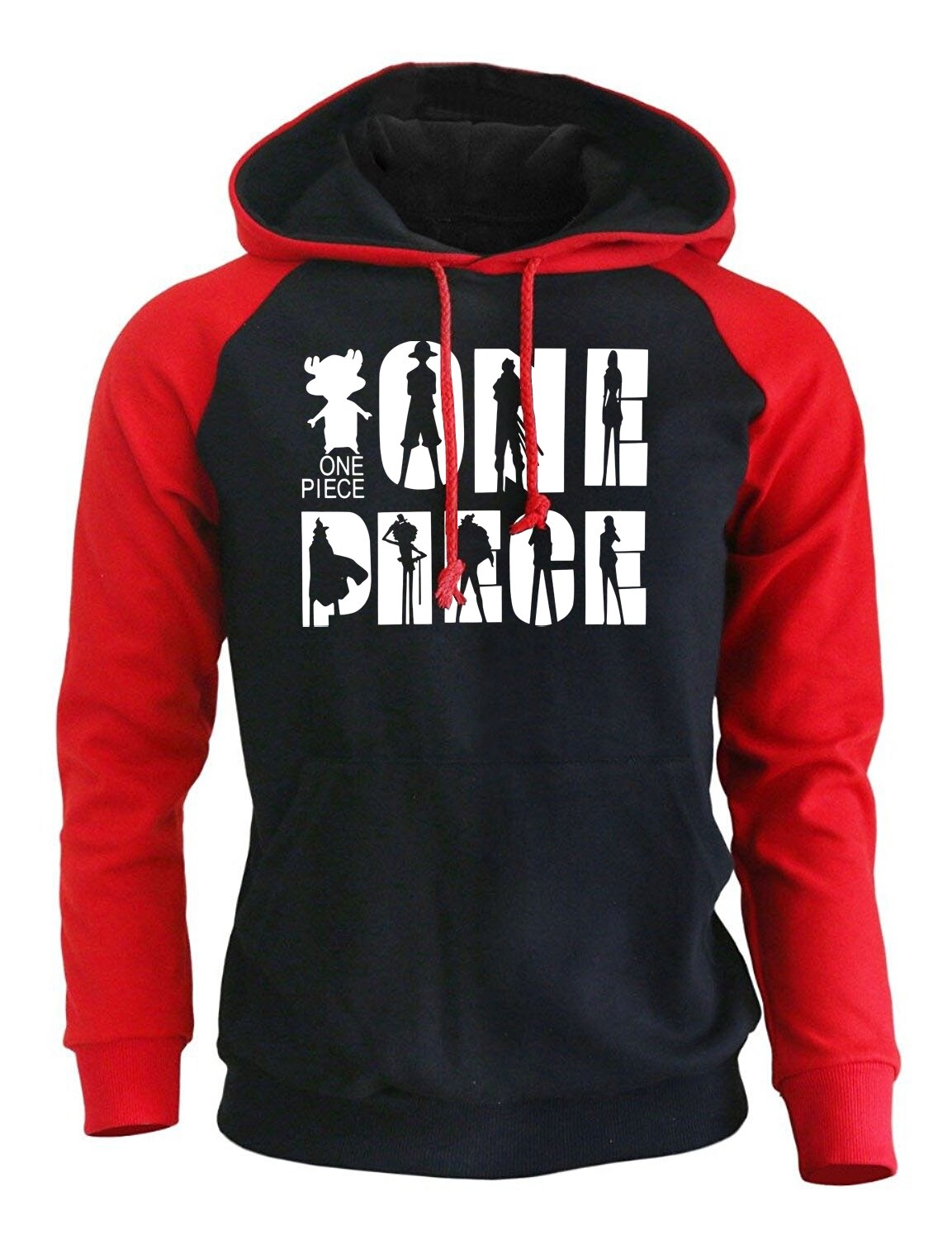 sweatshirt hoodie one piece shadows noir rouge