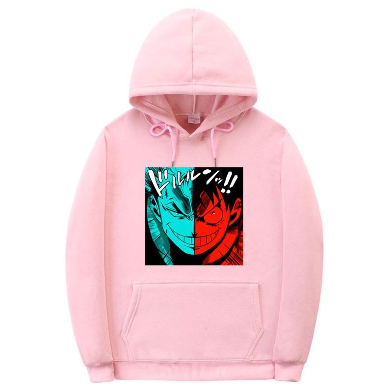 sweatshirt hoodie one piece luffy zoro rose