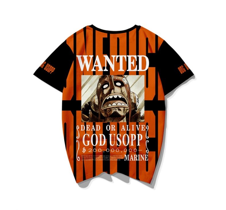 t shirt one piece wanted usopp 3