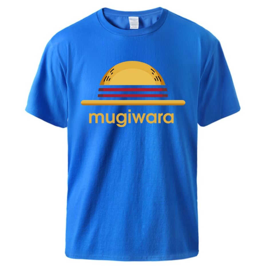 t shirt one piece mugiwara bleu