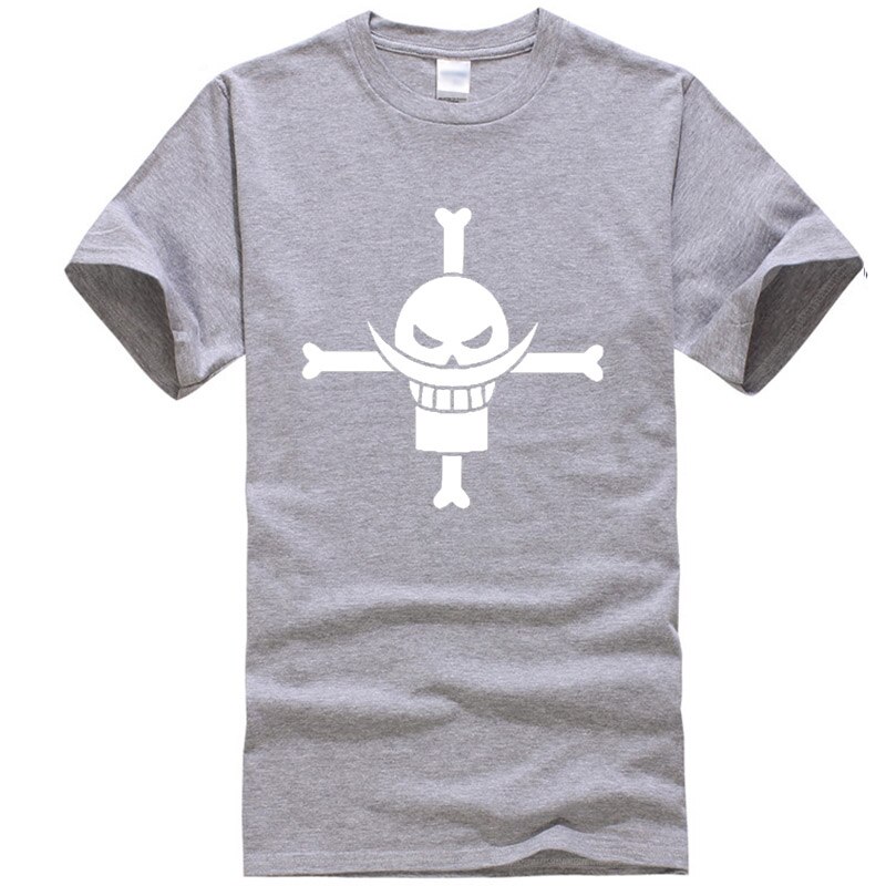 t shirt one piece barbe blanche gris