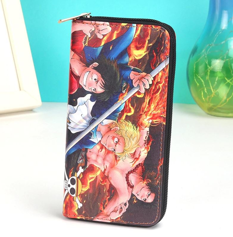 portefeuille one piece brothers luffy ace sabo