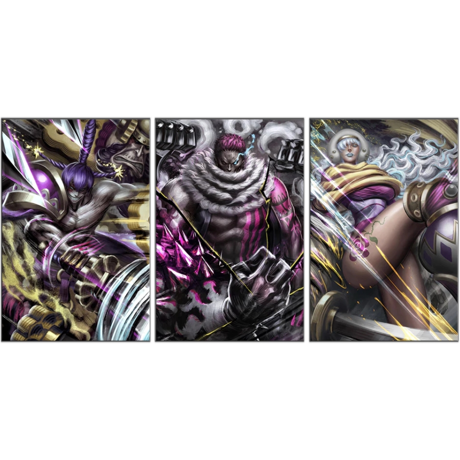 tableau toile one piece 3 parties sweet commanders big mom 3