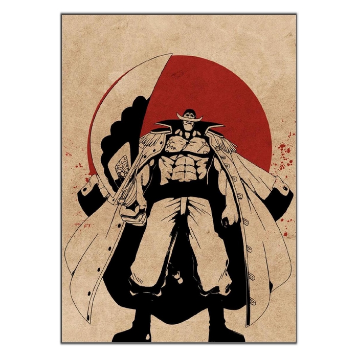 tableau toile one piece red point barbe blanche 3