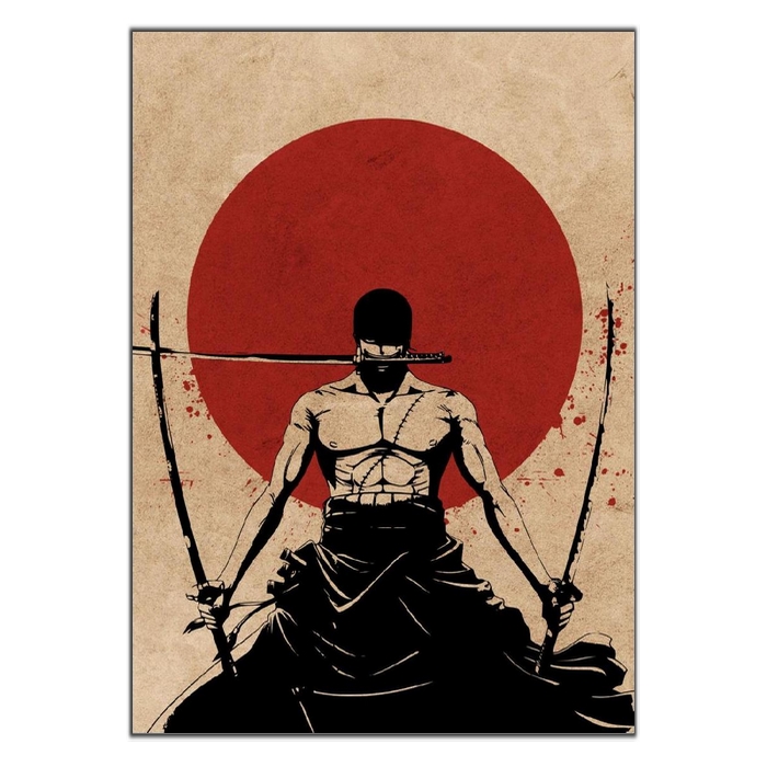 tableau toile one piece red point zoro 3