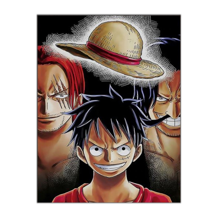 tableau toile one piece heritage luffy shanks roger 3