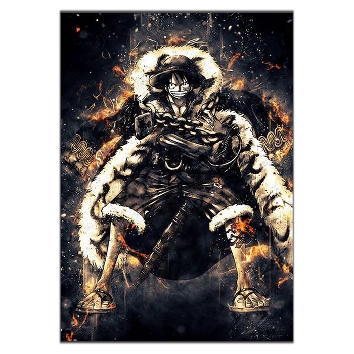 tableau toile one piece sparks monkey luffy 4