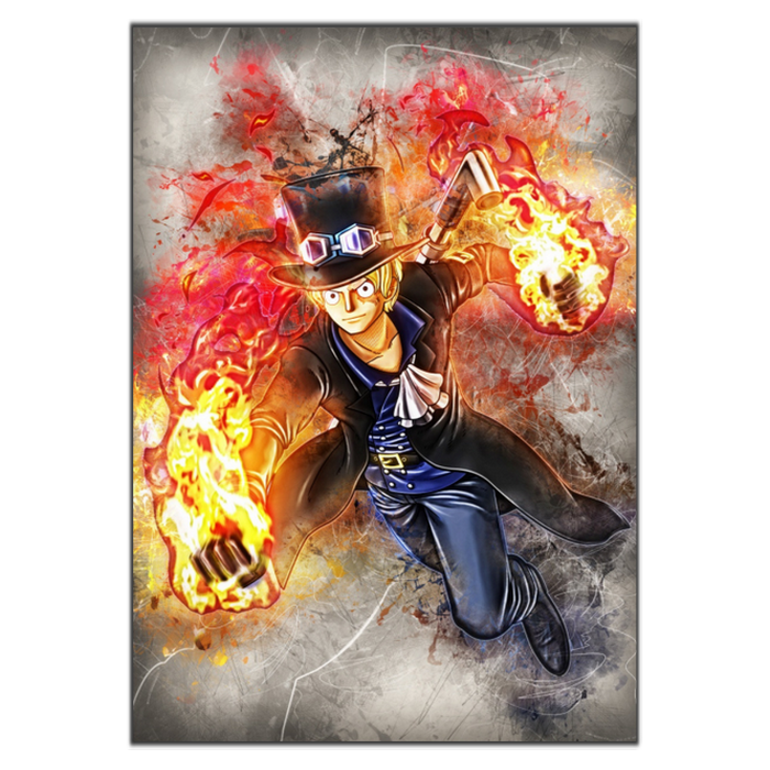 tableau toile one piece sparks sabo 4