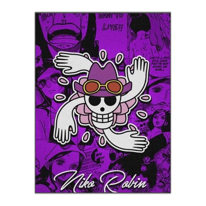 tableau toile one piece jolly roger nico robin 3