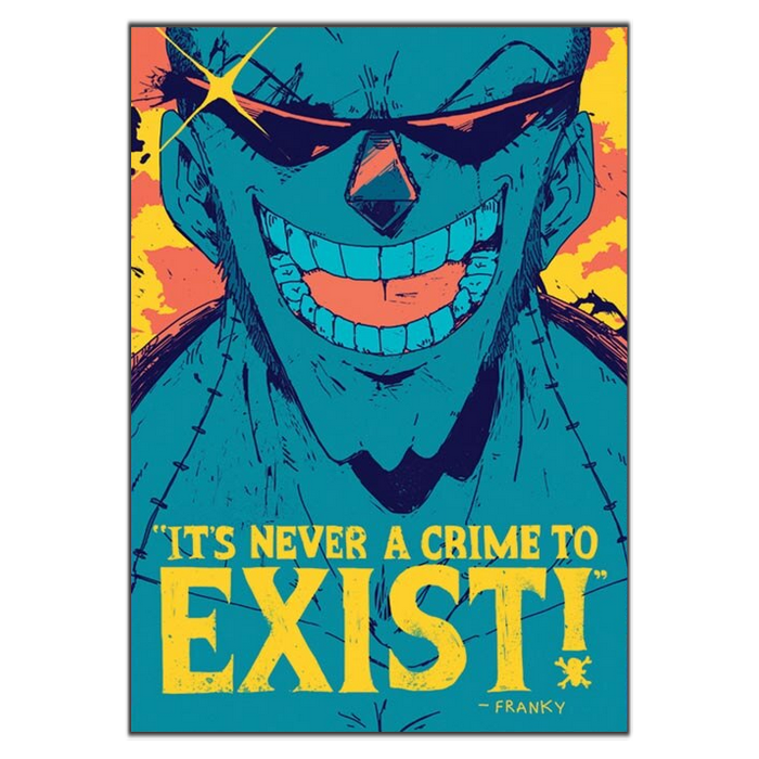 tableau toile one piece quote franky 3