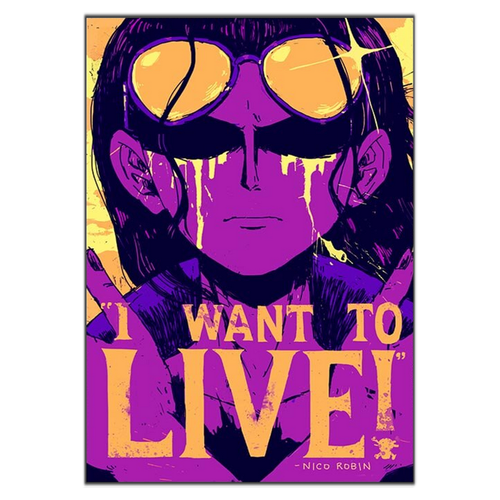 tableau toile one piece quote nico robin 3