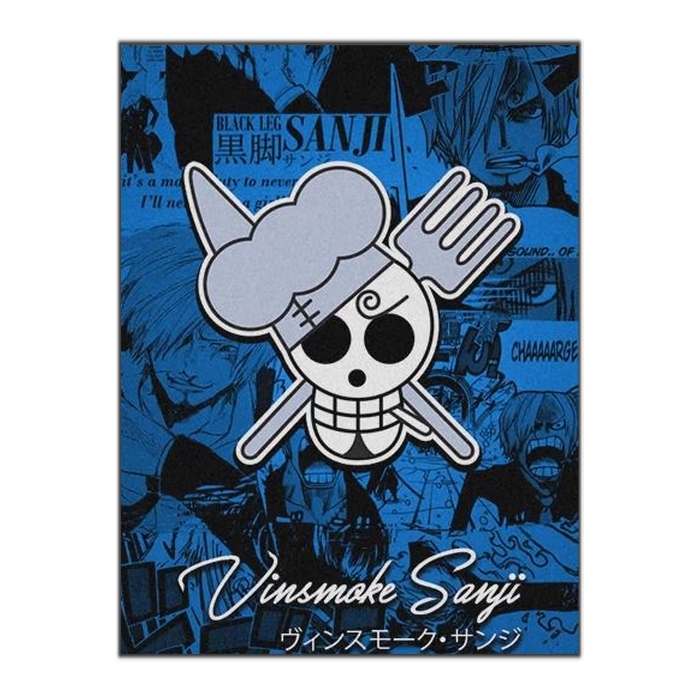 tableau toile one piece jolly roger vinsmoke sanji 3