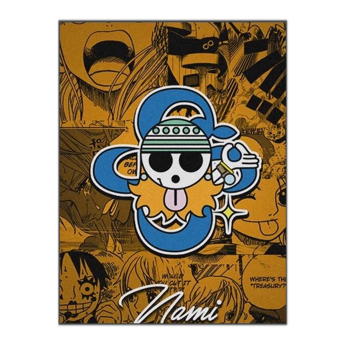 tableau toile one piece jolly roger nami 3