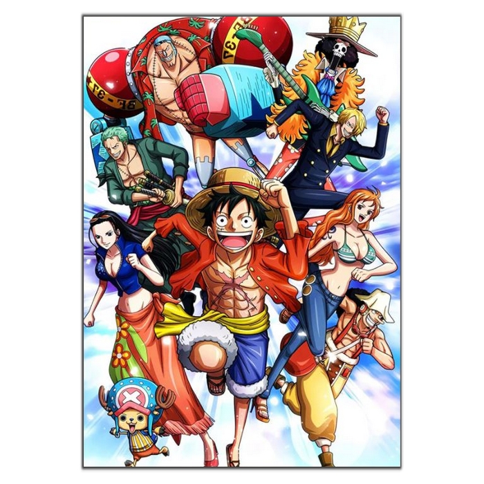 tableau toile one piece mugiwara run 2