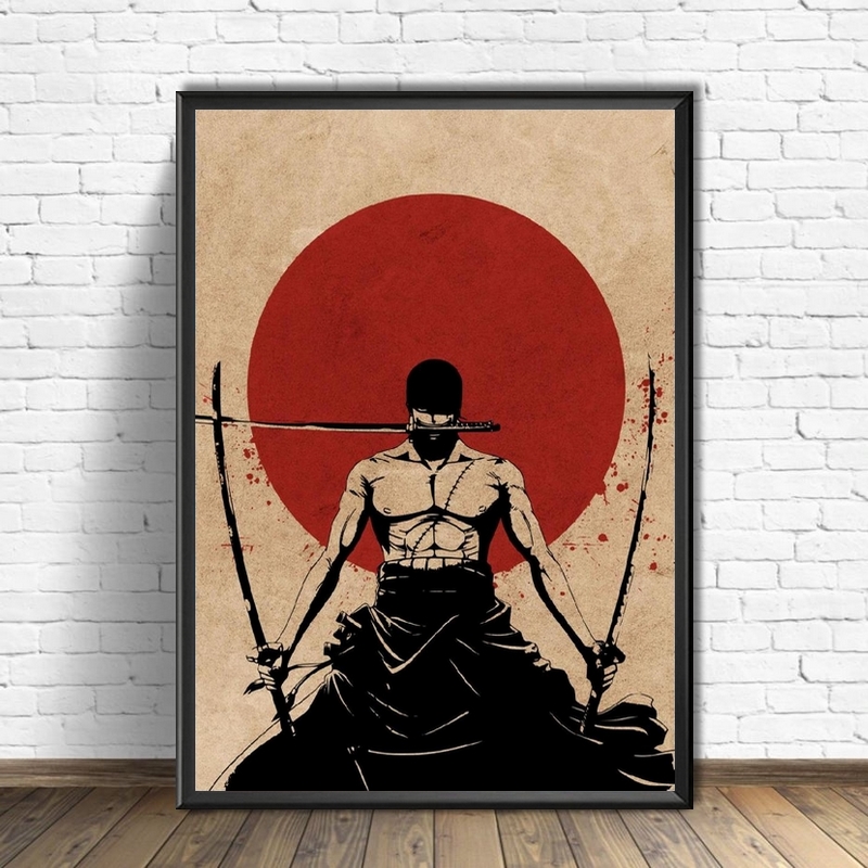 tableau toile one piece red point zoro 4