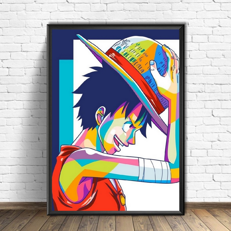 Tableau One Piece Luffy Color