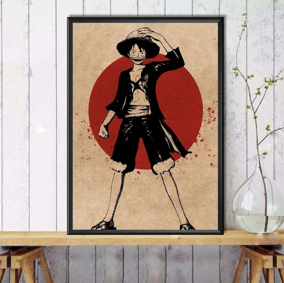 tableau toile one piece red point luffy 5