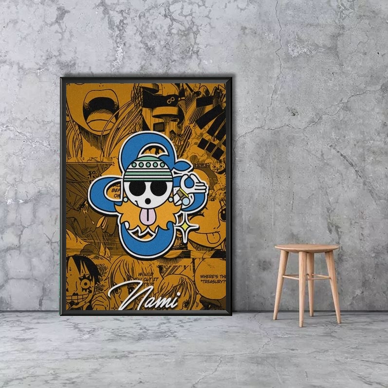 tableau toile one piece jolly roger nami 5