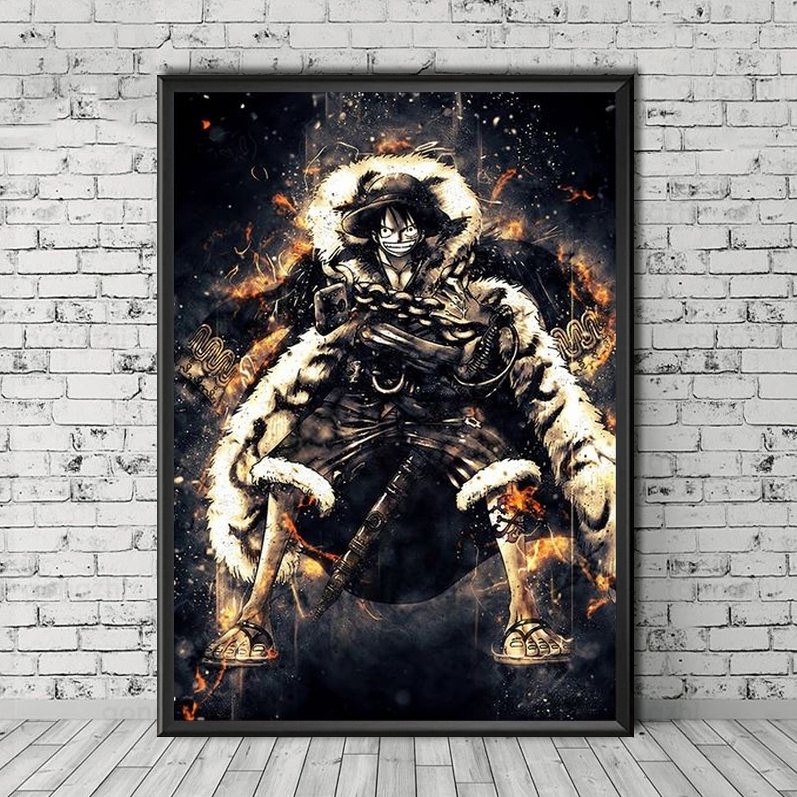 tableau toile one piece sparks monkey luffy 5