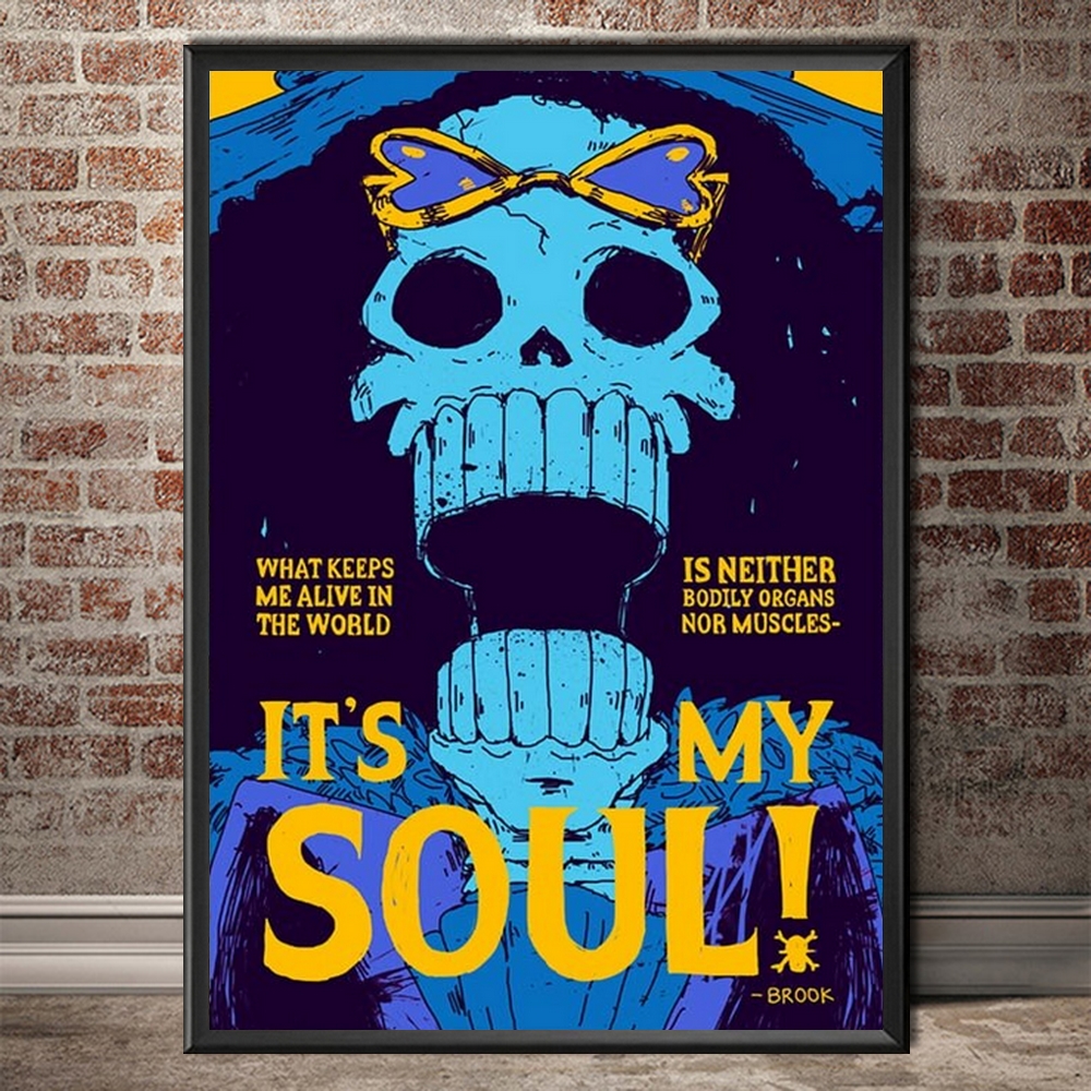 tableau toile one piece quote brook 4