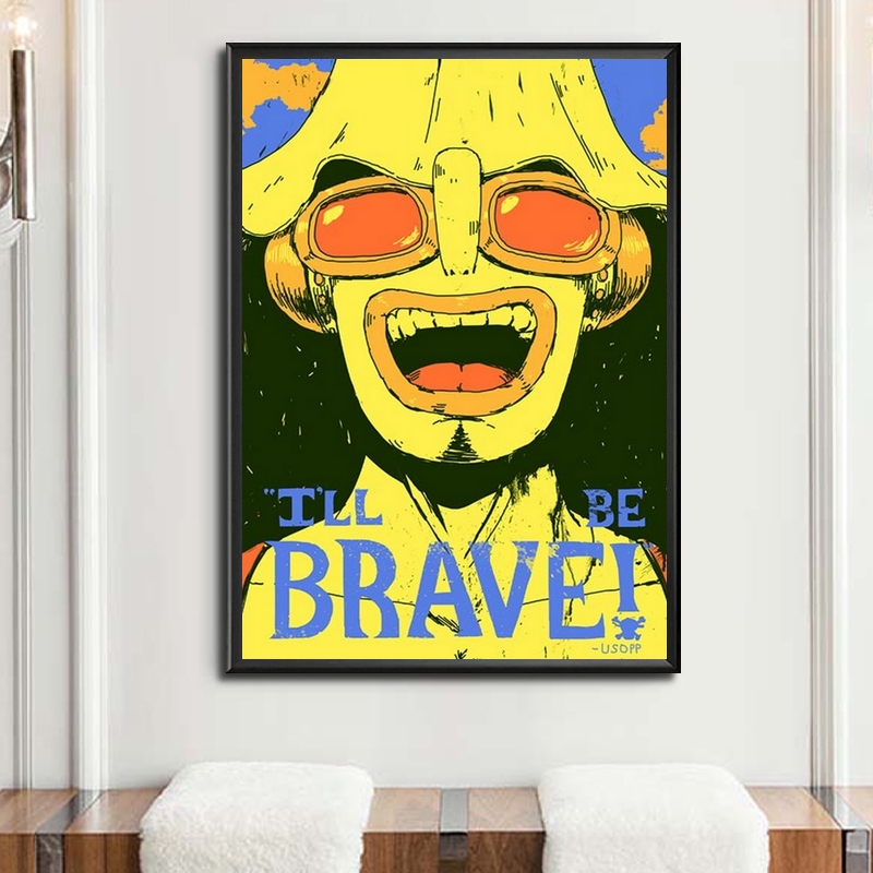 tableau toile one piece quote usopp 5
