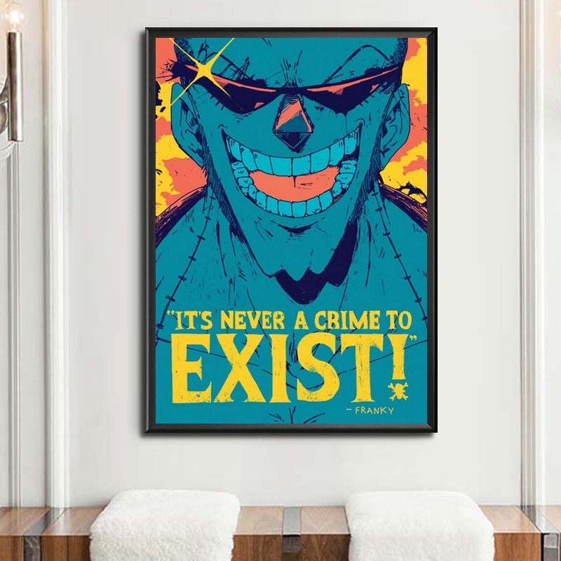 tableau toile one piece quote franky 5