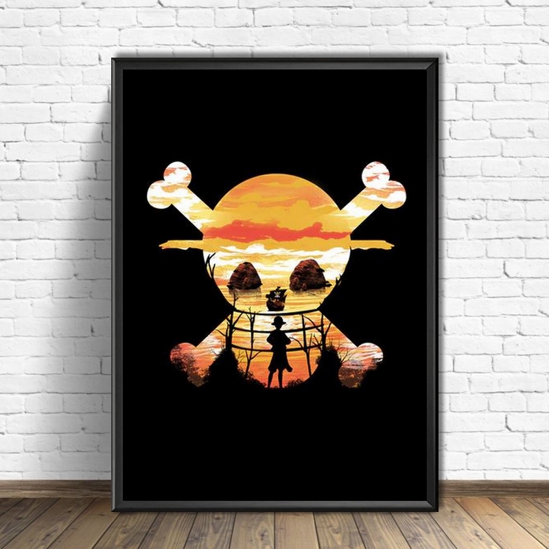 Tableau One Piece Luffy Spray Paint