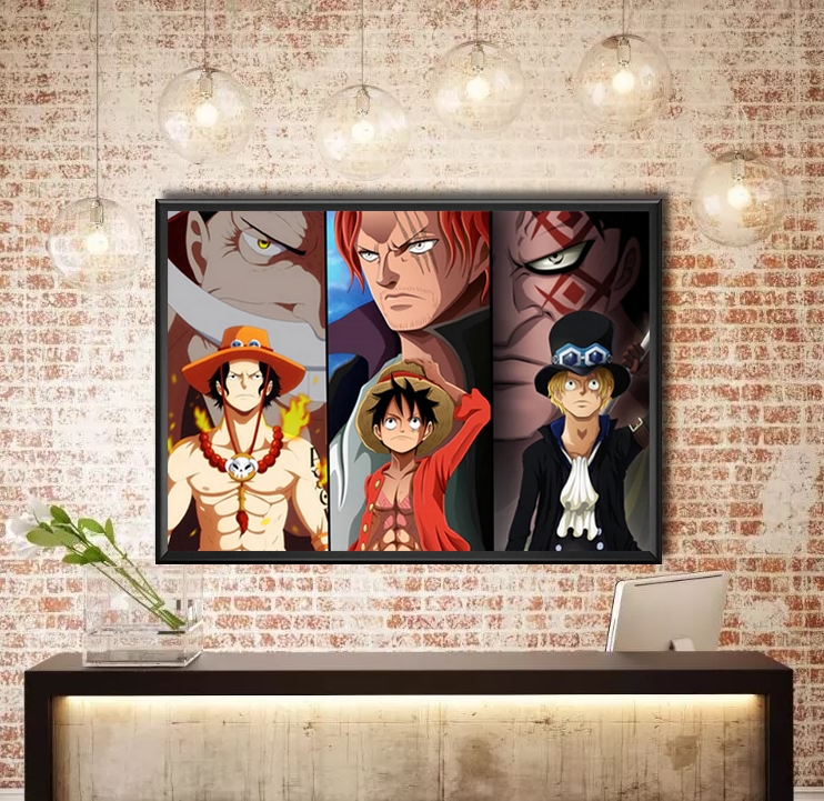 Tableau One Piece Ace Frère De Luffy, Tableau Factory