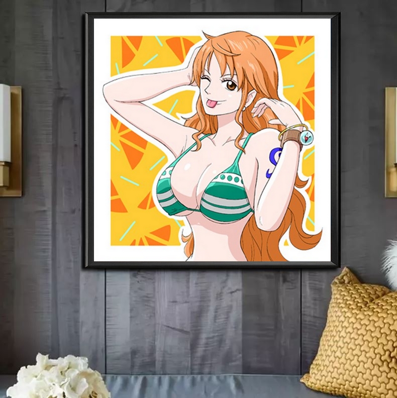 tableau toile one piece nami summer 4