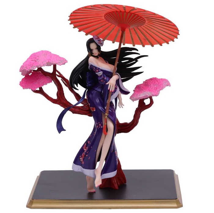 figurine one piece boa hancock umbrella violette 2