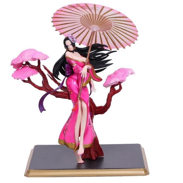 figuirne one piece boa hancock umbrella rose 3