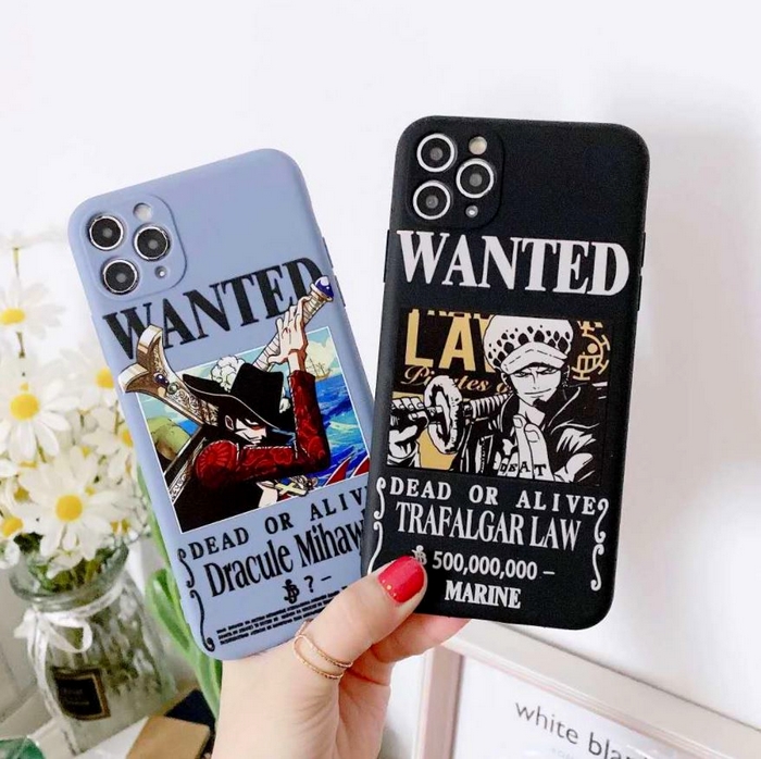 coque iphone one piece affiche wanted 3