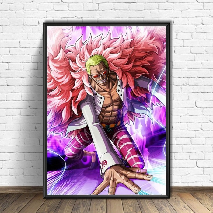 Tableau One Piece Doflamingo au rire cruel • Tabloide