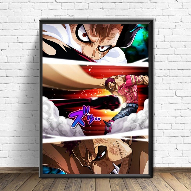 tableau toile one piece luffy katakuri punch 2