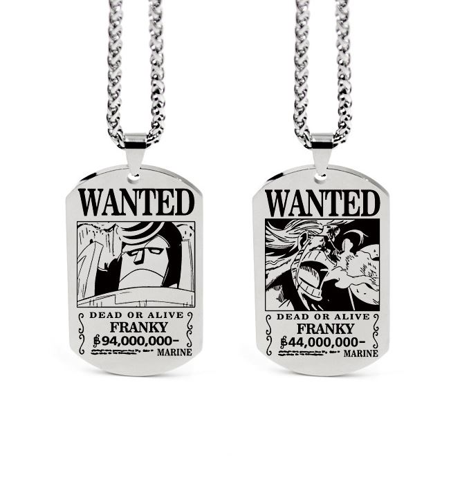 Collier One Piece Wanted Franky