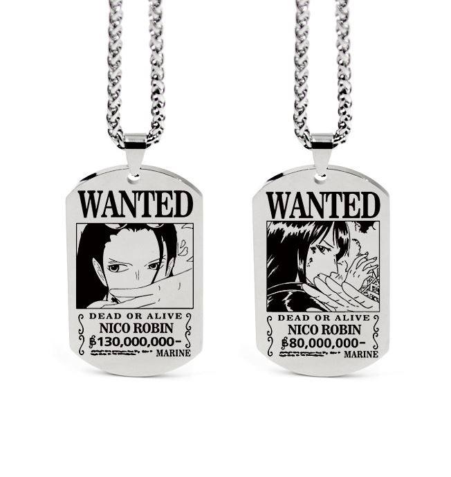Collier One Piece Wanted Nico Robin