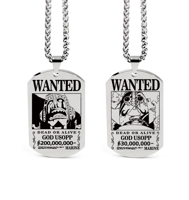 Collier One Piece Wanted Usopp