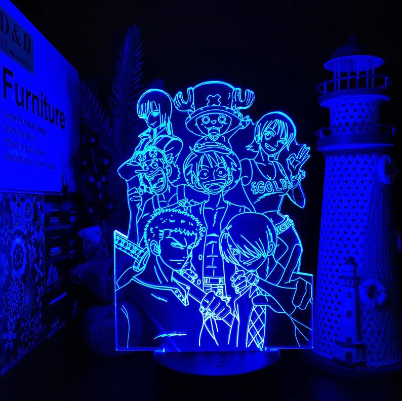 Lampe 3D One Piece Seven Mugiwara