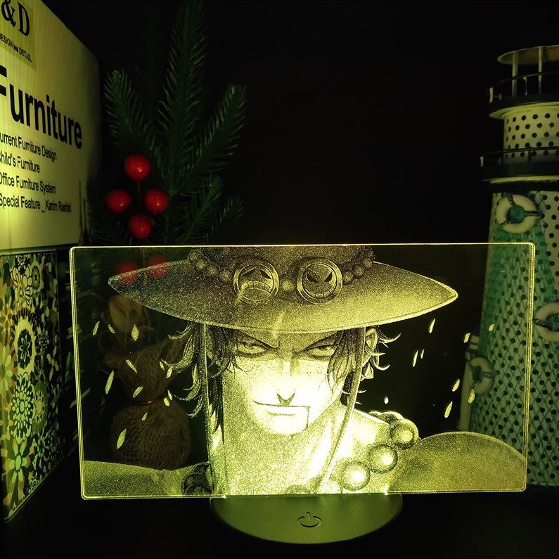 lampe 3d one piece portgas ace face 2