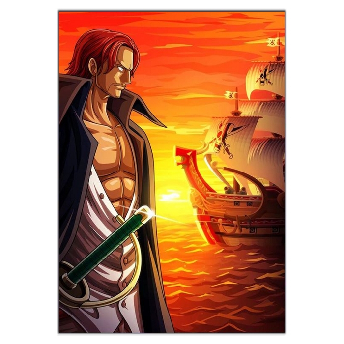 tableau toile one piece shanks red force 3