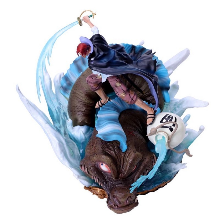 figurine one piece shanks roux monstre marin 2