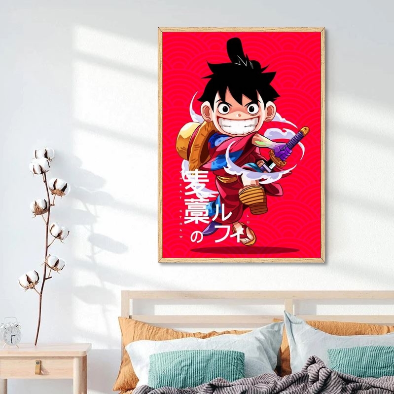 tableau toile one piece monkey luffy tiny wano 1