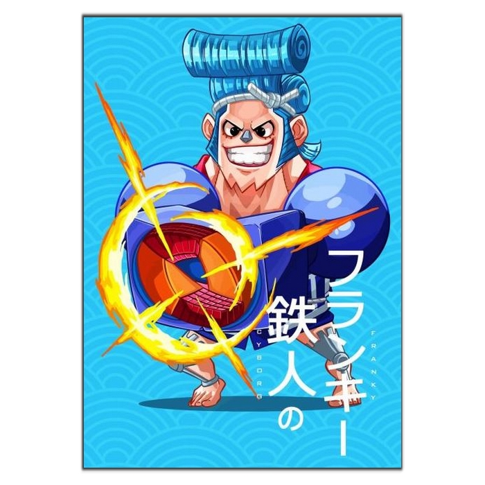 tableau toile one piece franky tiny wano 3