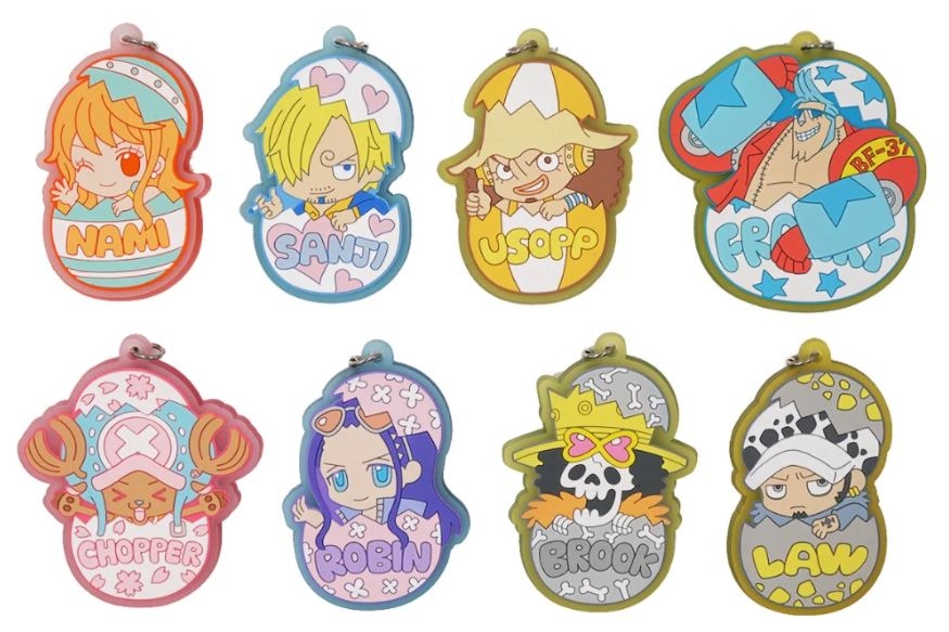 porte cles one piece oeuf paques 1